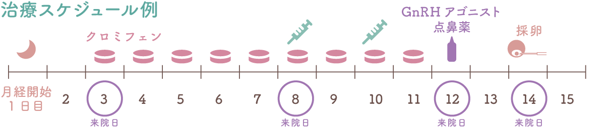 治療スケジュール例